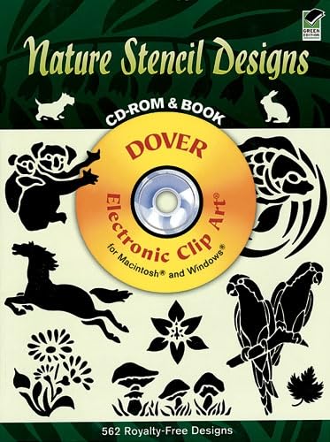Imagen de archivo de Nature Stencil Designs CD-ROM and Book [With CDROM] (Dover Pictorial Archives) a la venta por medimops