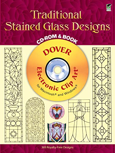 Stock image for Traditional Stained Glass Designs CD-ROM and Book (Dover Electronic Clip Art) for sale by Hennessey + Ingalls