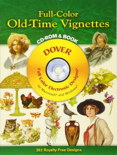 9780486995403: Full-Color Old-Time Vignettes CD-ROM and Book (Dover Electronic Clip Art)
