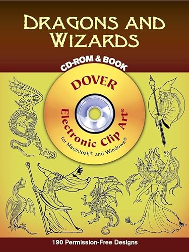 Stock image for Dragons and Wizards CD-ROM and Book (Dover Electronic Clip Art) for sale by Decluttr