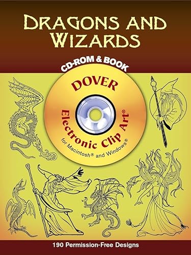Stock image for Dragons and Wizards CD-ROM and Book (Dover Electronic Clip Art) for sale by Gulf Coast Books