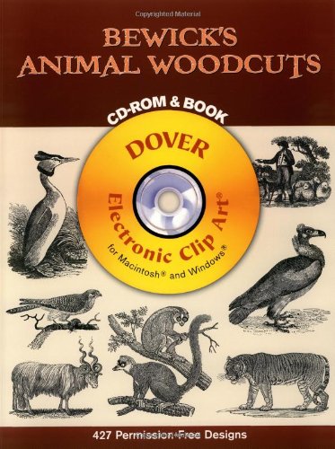 Stock image for Bewick's Animal Woodcuts CD-ROM and Book (Dover Electronic Clip Art) for sale by Your Online Bookstore