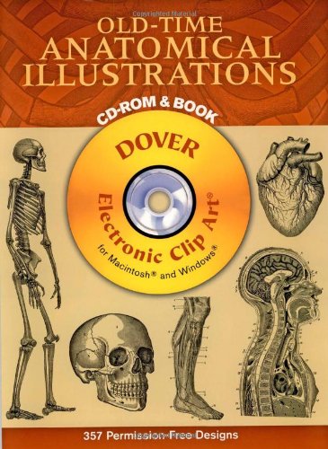 Stock image for Old-Time Anatomical Illustrations CD-ROM and Book (Dover Electronic Clip Art) for sale by HPB-Emerald