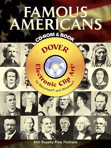 9780486996547: Famous Americans: 450 Portraits From Colonial Times To 1900