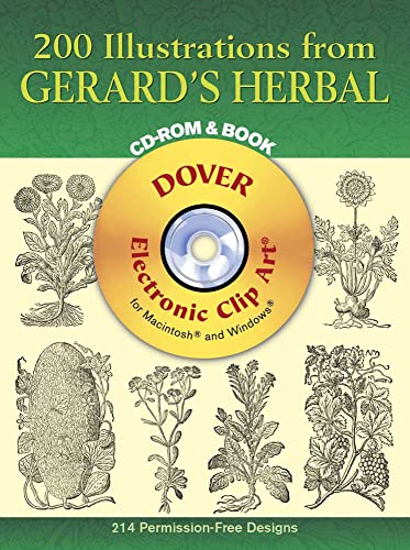 Stock image for 200 Illustrations from Gerard's Herbal CD-ROM and Book (Dover Electronic Clip Art) for sale by -OnTimeBooks-