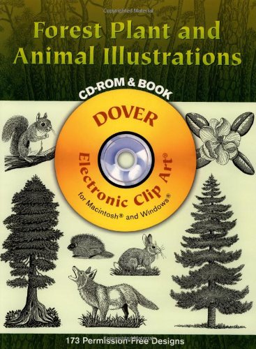 Imagen de archivo de Forest Plant And Animal Illustrations (Dover Electronic Clip Art) a la venta por SecondSale