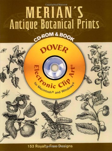 9780486996646: Merian's Antique Botanical Prints (Dover Electronic Clip Art) (CD-ROM and Book)