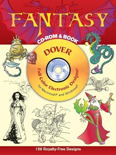 Stock image for Fantasy CD-ROM and Book (Dover Electronic Clip Art) for sale by HPB Inc.