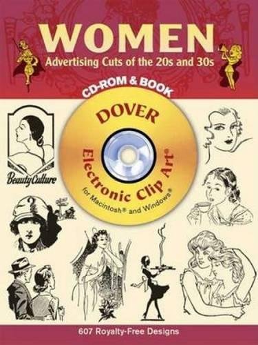 Stock image for Women Advertising Cuts of the 20s and 30s CD-ROM and Book (Dover Electronic Clip Art) for sale by HPB Inc.