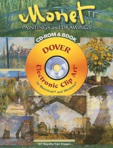 Stock image for Monet Paintings and Drawings CD-ROM and Book (Dover Electronic Clip Art) for sale by Bernhards Books
