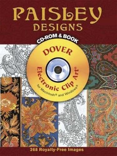 Imagen de archivo de Paisley Designs CD-ROM and Book (Dover Electronic Clip Art) a la venta por HPB Inc.