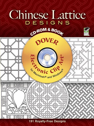 Stock image for Chinese Lattice Designs CD-ROM and Book (Dover Electronic Clip Art) for sale by Wonder Book