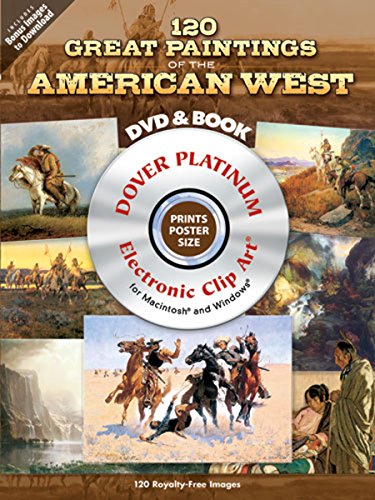Stock image for 120 Great Paintings of the American West Platinum DVD and Book (Dover Electronic Clip Art) for sale by HPB-Diamond