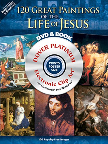 Imagen de archivo de 120 Great Paintings of the Life of Jesus [With DVD] a la venta por Hennessey + Ingalls