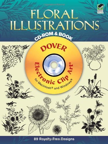 9780486999432: Floral Illustrations CD-ROM and Book (Dover Electronic Clip Art)