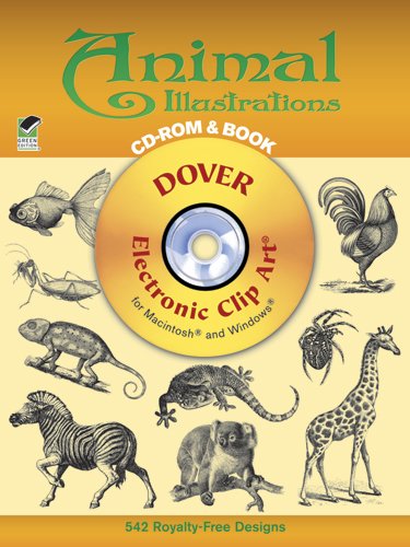 Beispielbild fr Animal Illustrations CD-ROM and Book (Dover Electronic Clip Art) zum Verkauf von Wonder Book