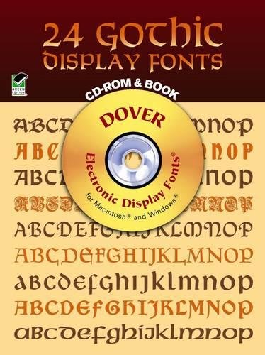 Beispielbild fr 24 Gothic Display Fonts - CD-Rom and Book (Dover Electronic Clip Art) zum Verkauf von WorldofBooks