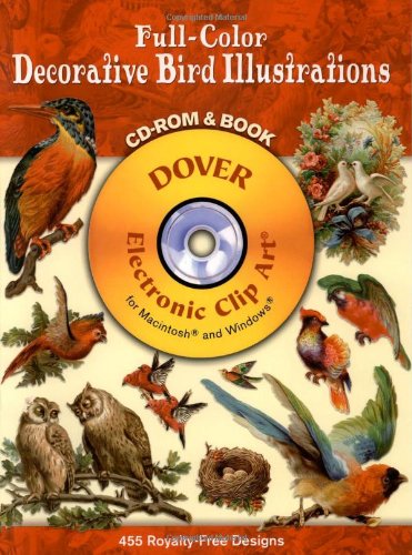 Stock image for Full-Color Decorative Bird Illustrations CD-ROM and Book for sale by ThriftBooks-Dallas