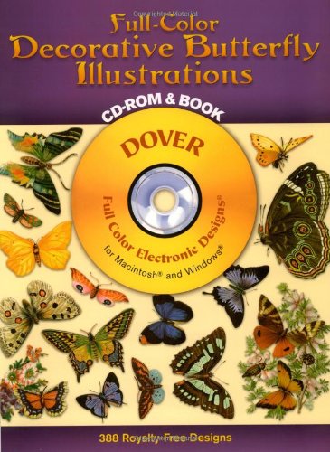 9780486999661: Full-Color Decorative Butterfly Illustrations