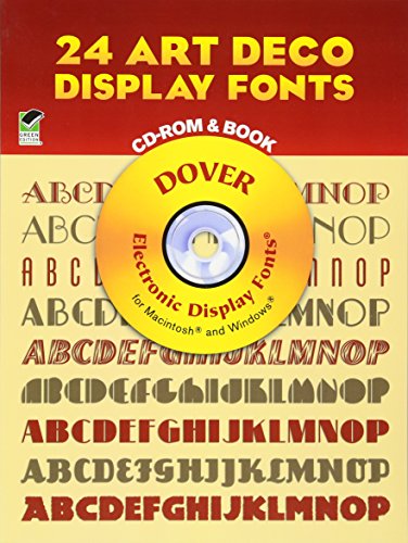 Stock image for 24 Art Deco Display Fonts (Dover Electronic Clip Art) for sale by SecondSale