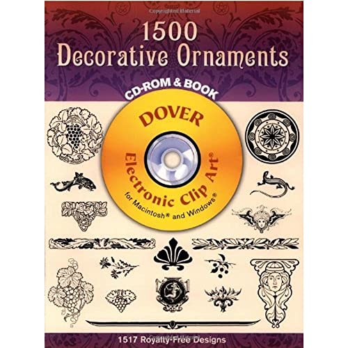 Stock image for 1500 Decorative Ornaments CD-ROM and Book [With CDROM] for sale by ThriftBooks-Atlanta