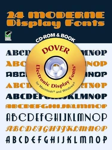 9780486999845: 24 Moderne Display Fonts (Dover Electronic Clip Art)