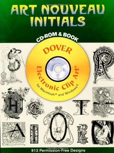 Imagen de archivo de Art Nouveau Initials CD-ROM and Book a la venta por Buchpark