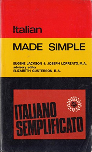 Imagen de archivo de Italian (Made Simple Bks.) a la venta por Goldstone Books