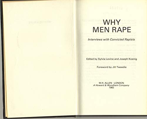 Beispielbild fr Why Men Rape zum Verkauf von AwesomeBooks