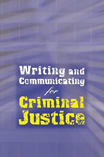 Beispielbild fr Custom Enrichment Module: Writing and Communicating for Criminal Justice zum Verkauf von Better World Books