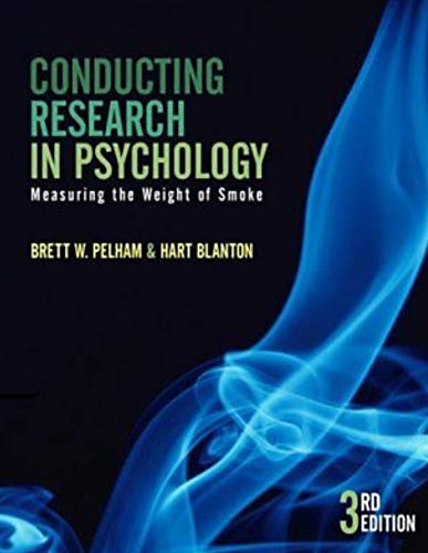 TST Conduct Res in Psych 3e (9780495003359) by BLANTON; PELHAM