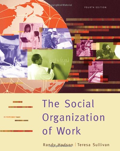 9780495003717: The Social Organization of Work