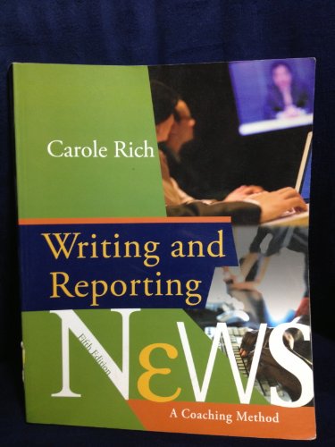 Imagen de archivo de Writing & Reporting News: A Coaching Method a la venta por BookHolders