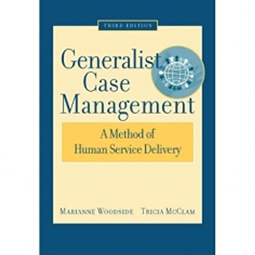 Beispielbild fr Generalist Case Management: A Method of Human Service Delivery (SAB 125 Substance Abuse Case Management) zum Verkauf von BooksRun