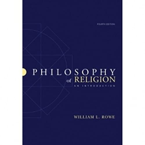 

Philosophy of Religion: An Introduction