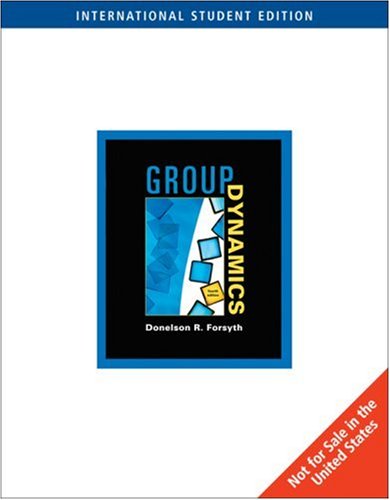 Beispielbild fr Group Dynamics, International Edition zum Verkauf von Reuseabook