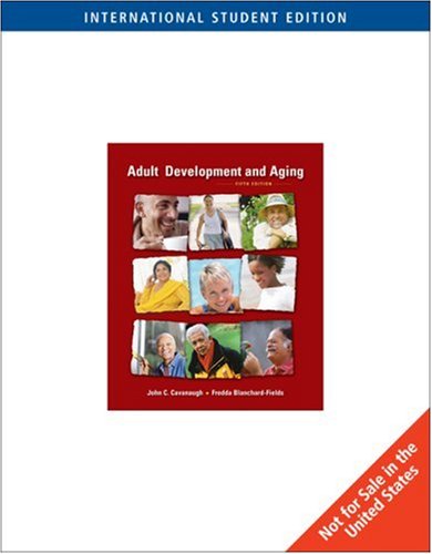 Beispielbild fr Adult Development and Aging zum Verkauf von Anybook.com