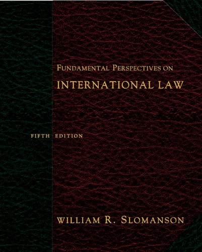 Imagen de archivo de Fundamental Perspectives on International Law a la venta por Better World Books