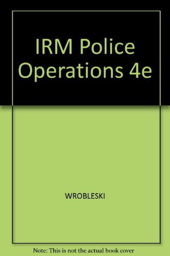 Stock image for IRM Police Operations 4e for sale by POQUETTE'S BOOKS