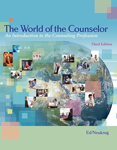9780495007807: The World of the Counselor: An Introduction to the Counseling Profession
