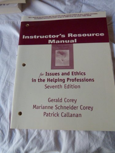 Imagen de archivo de Im/TB ISS/Ethic Help Prof 7e a la venta por The Book Cellar, LLC
