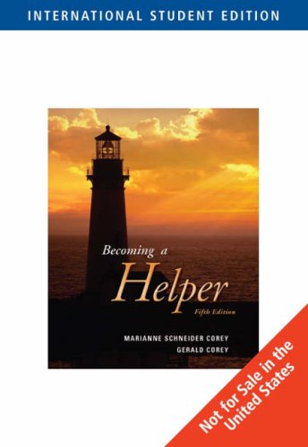 Becoming a Helper (9780495009535) by Gerald-corey-marianne-schneider-corey; Marianne Schneider Corey