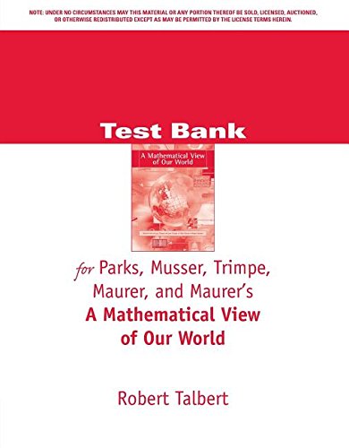 TB Math VW of Our World (9780495010647) by MUSSER