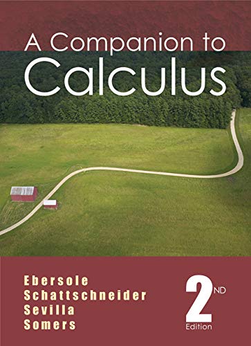 Beispielbild fr A Companion to Calculus zum Verkauf von Better World Books