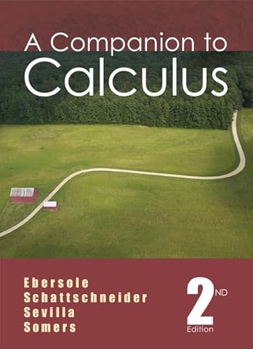 A Companion to Calculus (9780495011248) by Ebersole, Dennis C.; Schattschneider, Doris; Sevilla, Alicia; Somers, Kay