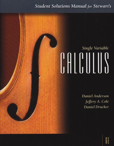 Beispielbild fr Student Solutions Manual Single Variable Calculus zum Verkauf von ThriftBooks-Dallas