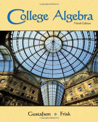 Imagen de archivo de College Algebra: Ninth Editon (with Interactive Video Skillbuilder CD-ROM) (Available 2010 Titles Enhanced Web Assign) a la venta por HPB-Red