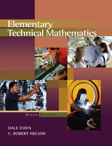 Stock image for Elementary Technical Mathematics (9th Edition) for sale by HPB-Red