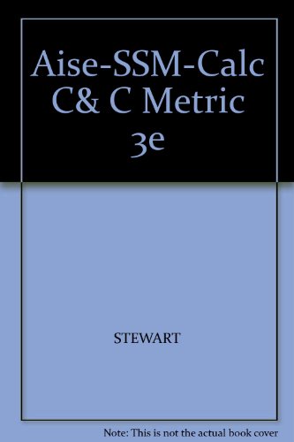 Beispielbild fr SSM Calculus. Concepts and Contexts. Metric Version zum Verkauf von Buchpark