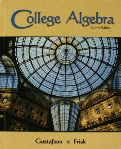 TB College Algebra 9e (9780495017974) by FRISK